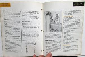 1960 Cummins Operation & Maintenance Owners Manual J Series Diesel Engines