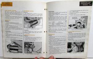 1960 Cummins Operation & Maintenance Owners Manual J Series Diesel Engines