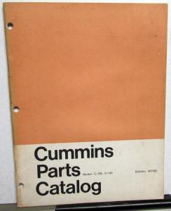 1966 Cummins Parts Catalog Book Model C-105 C-140 Diesel Engines Bulletin 967093