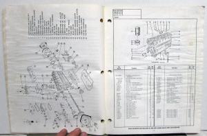 1969 Cummins Parts Catalog Book Model NH-5.5 Inch Bore 855 Series Diesel Engines