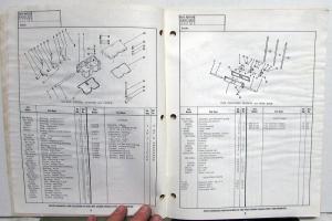 1969 Cummins Parts Catalog Book Model NH-5.5 Inch Bore 855 Series Diesel Engines