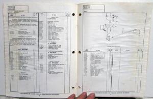 1969 Cummins Parts Catalog Book Model NH-5.5 Inch Bore 855 Series Diesel Engines