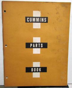 1960 Cummins Parts Catalog Book Model JS JNS JT Diesel Engines 966784-A