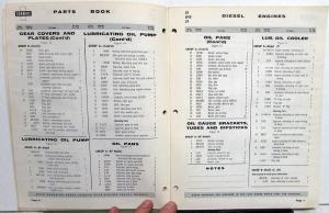1960 Cummins Parts Catalog Book Model JS JNS JT Diesel Engines 966784-A