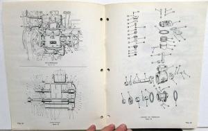 1960 Cummins Parts Catalog Book Model JS JNS JT Diesel Engines 966784-A