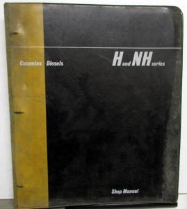 1964 Cummins H & NH Series Diesel Engines Operator Owners & Shop Repair Manual