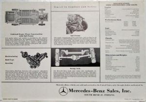 1961 Mercedes-Benz 220SE Coupe and Convertible Spec Data Sheet