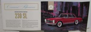 1963 Mercedes-Benz 230SL Sales Folder
