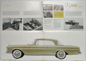 1962 Mercedes-Benz 220SE Coupe/Convertible Sales Folder with Spec Sheet P2298/1