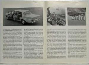 1963 Mercedes-Benz 190D Motor Trend Magazine Road Test Article Reprint
