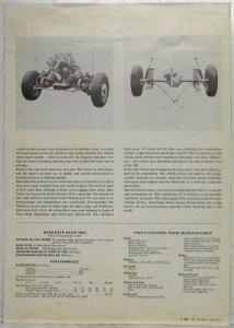 1963 Mercedes-Benz 190D Motor Trend Magazine Road Test Article Reprint