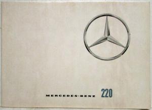 1963 Mercedes-Benz 220 Sales Brochure P1005/2