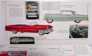 1954 Cadillac Series 62 75 Eldorado 60 Special Sales Brochure Original Folder