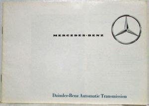 1963 Mercedes-Benz Daimler-Benz Automatic Transmission Sales Brochure P1014/4