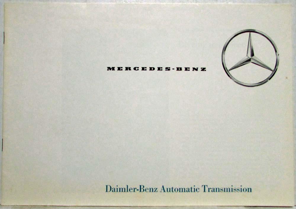 1964 Mercedes-Benz Daimler-Benz Automatic Transmission Sales Brochure P1014/6
