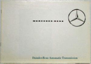 1964 Mercedes-Benz Daimler-Benz Automatic Transmission Sales Brochure P1014/6