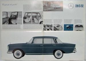 1964 Mercedes-Benz Model 220 S/SE Sales Folder Brochure P2235/5