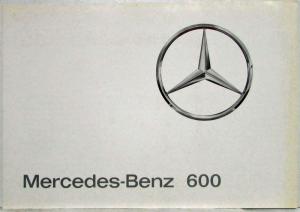 1964 Mercedes-Benz 600 Sales Folder P1132/1