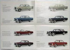 1964 Mercedes-Benz Passenger Cars Sales Folder - 190 220 300 600 230 P1097/3