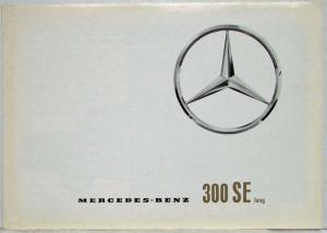 1964 Mercedes-Benz 300 SE Long Sales Brochure Folder P1107/1 - German Text