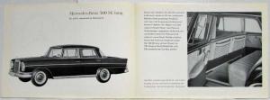 1964 Mercedes-Benz 300 SE Long Sales Brochure Folder P1107/1 - German Text