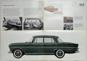 1964 Mercedes-Benz 190D Sales Brochure Large Folder with Spec Data Sheet P2233/5