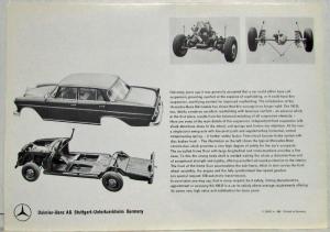 1964 Mercedes-Benz 190D Sales Brochure Large Folder with Spec Data Sheet P2233/5