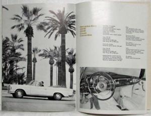 1965 Mercedes-Benz Passenger Car Programme Prestige Sales Brochure