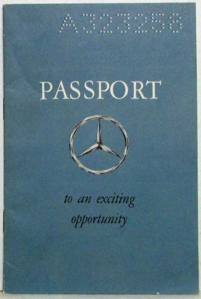 1964 Mercedes-Benz Passport to the Overseas Delivery Plan