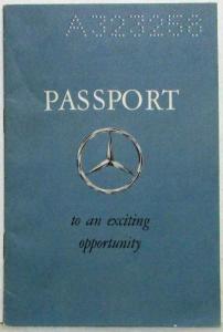 1964 Mercedes-Benz Passport to the Overseas Delivery Plan