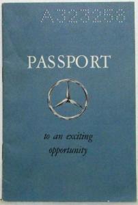 1964 Mercedes-Benz Passport to the Overseas Delivery Plan