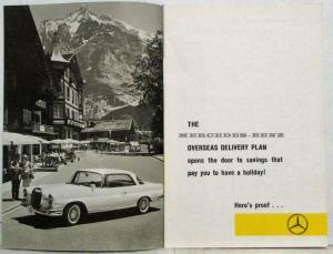 1964 Mercedes-Benz Passport to the Overseas Delivery Plan