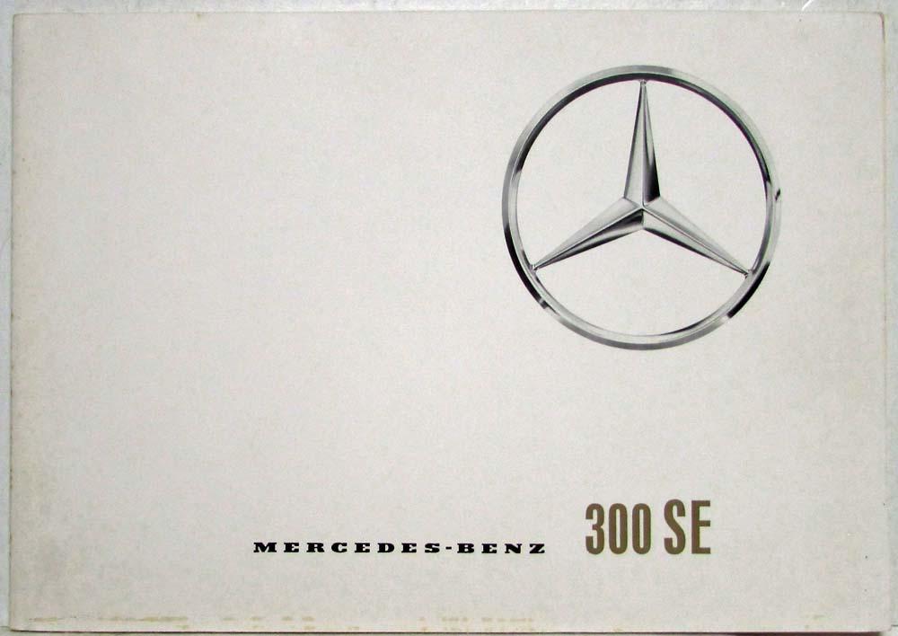 1965 Mercedes-Benz 300SE Sales Brochure P1007/6