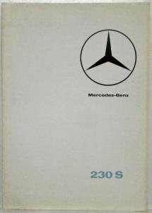 1966 Mercedes-Benz 230S Sales Folder Brochure - Swedish Text