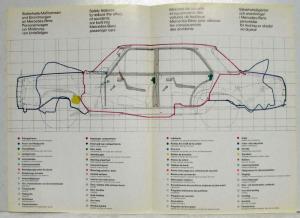 1967 Mercedes-Benz Safety Features Sales Brochure - Multi-Language P1153/1