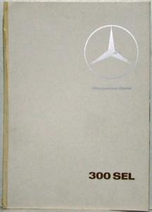 1966 Mercedes-Benz 300SEL Sales Brochure - French Text