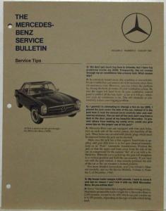 1967 Mercedez-Benz Service Bulletin Vol 3 No 2 August