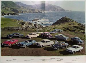 1967 Mercedes-Benz Remarkable Motor Cars Sales Folder Brochure Poster
