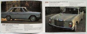 1969 Mercedes-Benz Dealer Sales Brochure 220 230 250 280S SE SL 300SEL 600