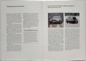 1982 Mercedes-Benz Anti-Lock Braking System Sales Brochure - German Text