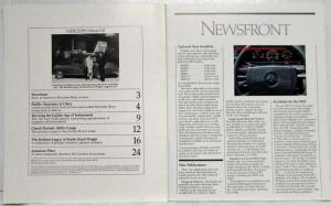 1984 Mercedes Magazine Volume XII - Legacy of Frank Lloyd Wright