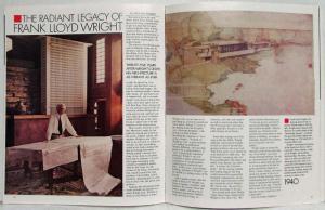 1984 Mercedes Magazine Volume XII - Legacy of Frank Lloyd Wright