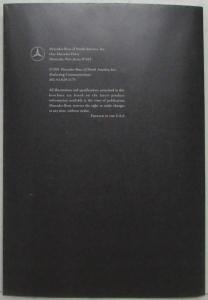 1992 Mercedes-Benz Technical Specifications Folder