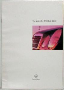 1996 Mercedes-Benz Car Range Sales Brochure - UK Market