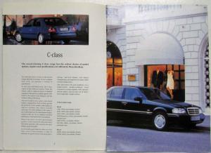 1996 Mercedes-Benz Car Range Sales Brochure - UK Market