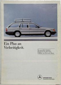 1987 Mercedes-Benz T-Series Accessories Sales Folder - German Text