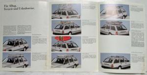 1987 Mercedes-Benz T-Series Accessories Sales Folder - German Text