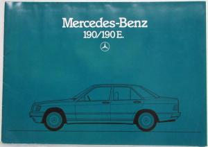 1985 Mercedes-Benz 190/190E Sales Brochure - French Text