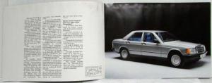 1985 Mercedes-Benz 190/190E Sales Brochure - French Text