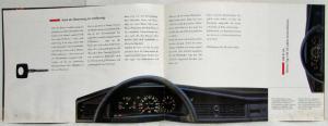 1992 Mercedes-Benz 190E Sales Brochure - German Text